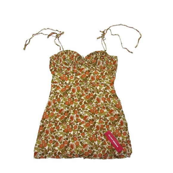 NWT Realisation The Devon in 70s Floral Silk Short Mini Tank Dress M $190 - Picture 2 of 15